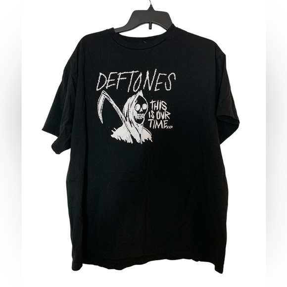 Vintage Deftones This is Our Time Tee Top T-shirt Black White Extra Large - Picture 1 of 10